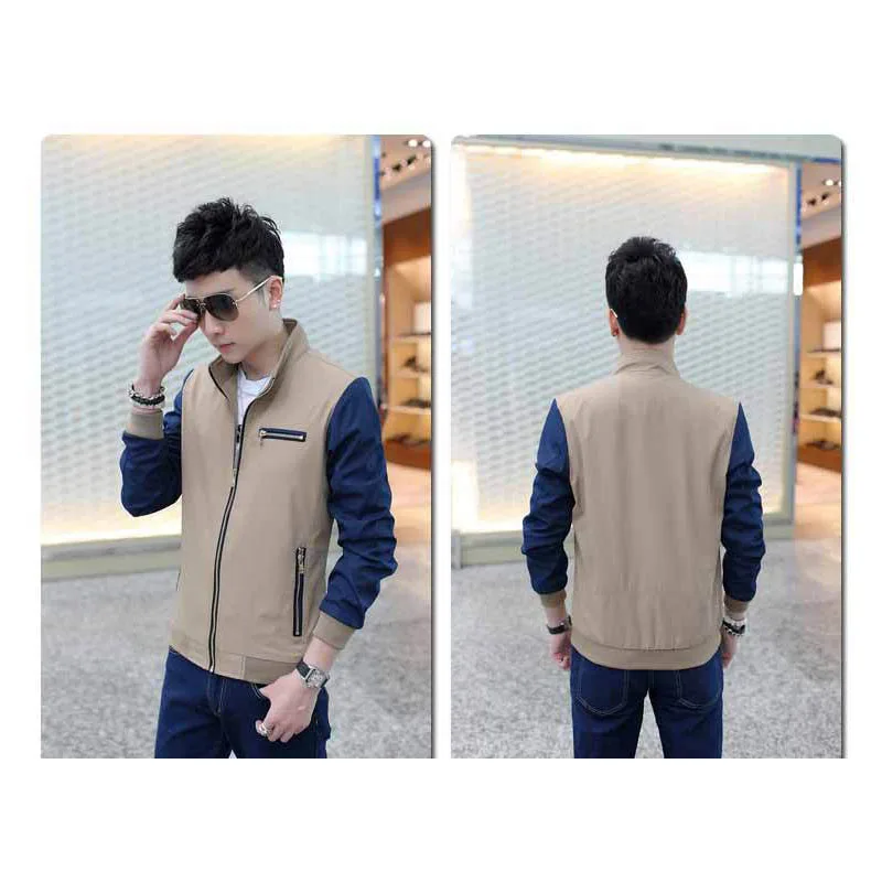 

Bomber Jacket Men Nice Tideway Autumn Fashion Men Jacket Coat Solid Male Jacket For Men Casual Slim Overcoat Windbreaker