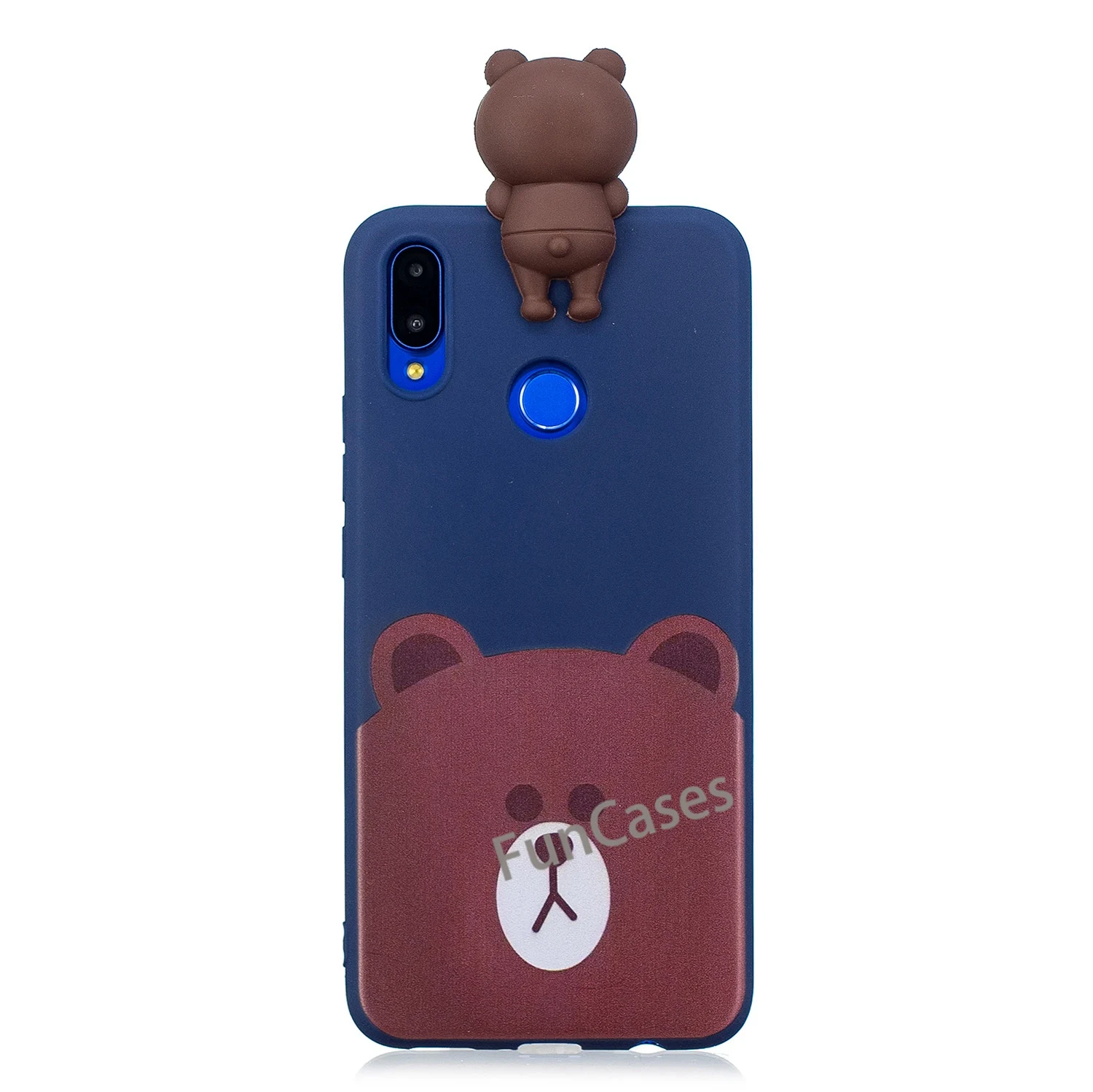 3D мультфильм кошка собака панда Мягкий силикон для huawei Nova 3i чехлы из силикона