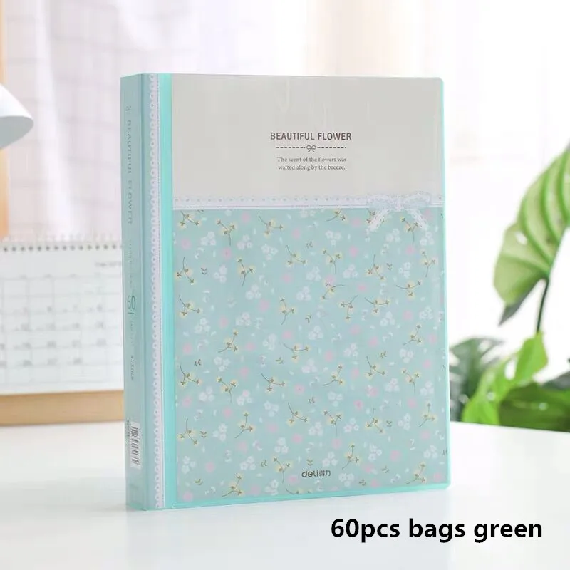 60pages green 80 страниц водонепроницаемый многослойный вкладыш A4 папка для файлов сумка органайзер для документов сумка бумажный чехол для хранения музыкальный балл клип коробка для брошюр - Цвет: 60pages green