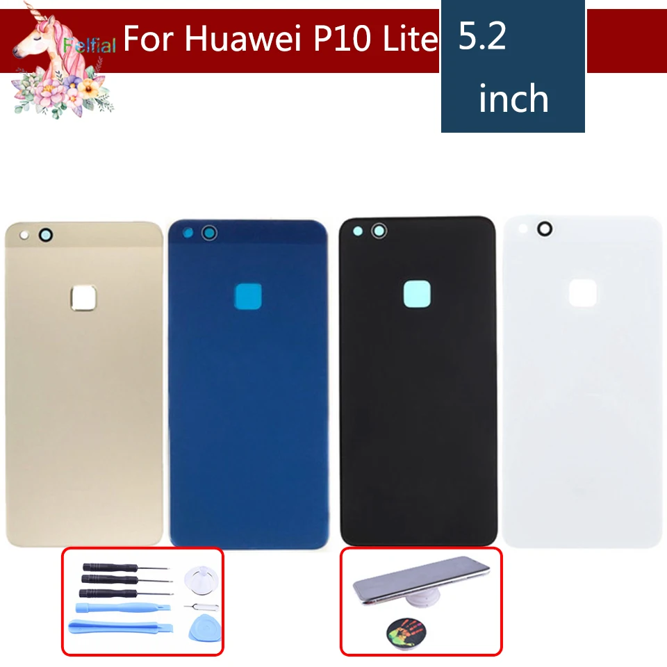 Стеклянная Крышка батарейного отсека для Huawei P10 Lite Nova задний корпус P10Lite сменная |