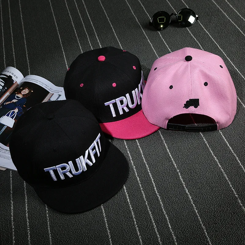 Повседневные k поп бейсболки Swag Лоскутные черные розовые хип-хоп кепки для женщин
