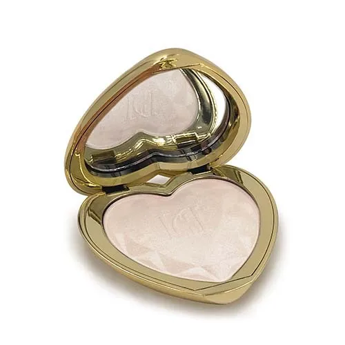 8 цветов в форме сердца выпечки алмаз highlighter порошок Блестящий блестящий для лица Осветляющий хайлайтер Бронзовый осветитель комплект