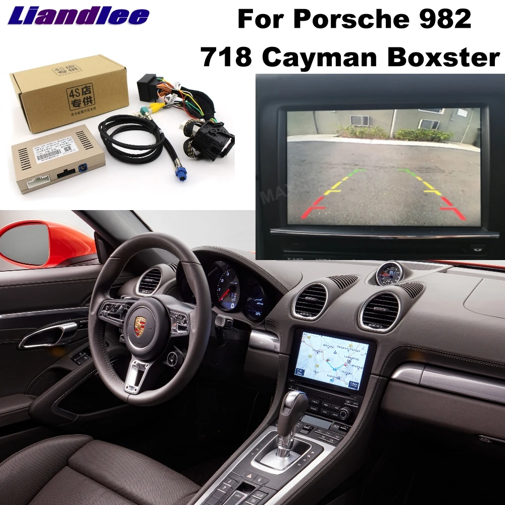 Комплект парковочных камер Liandlee для Porsche 982 Cayman Boxster 718 оригинальный обновленный