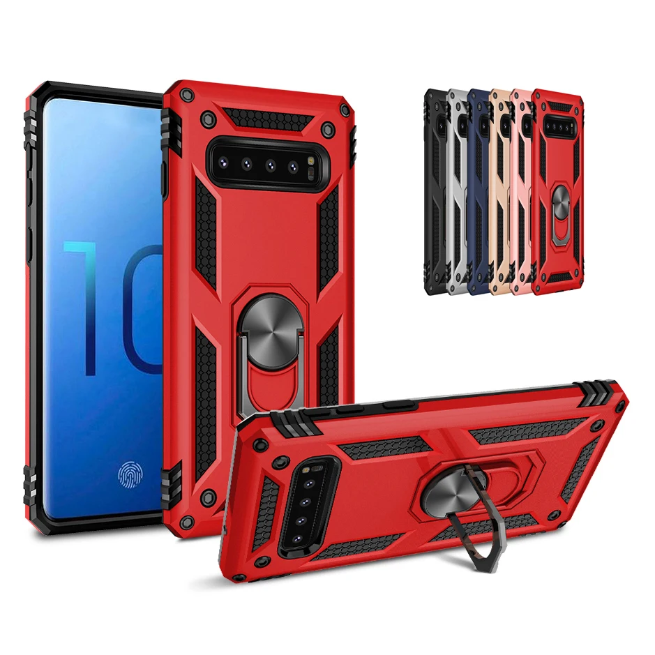 Чехол для samsung Galaxy S10 Plus S9 Note 10 5G 8 9 A70 A10 A40 A60 палец кольцо держатель стенд Гибридный