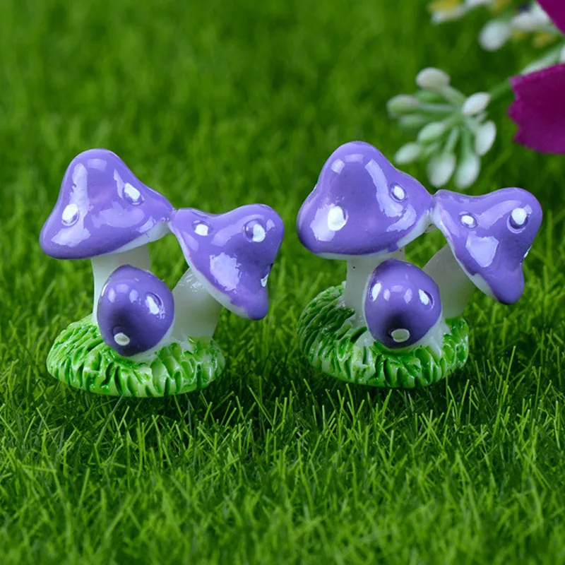 Гриб кластера миниатюрная сказочная сад дома украшение для мини ремесло