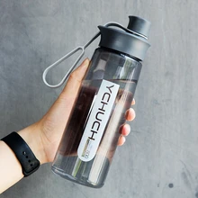 Бутылка для воды шейкеры для протеиновых коктейлей Портативный Бутылка Спорт Отдых на природе Пеший Туризм бутылка для воды с Чай заварки Пластик Чашки 600/800/1000 мл