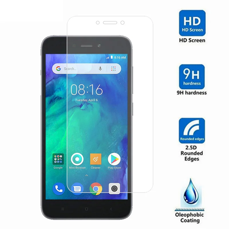 2 шт. Защита экрана для Xiaomi Redmi Go Закаленное стекло Защитная пленка телефона go |