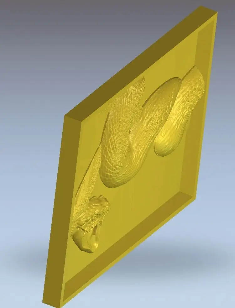 3d модель рельеф для ЧПУ в формате STL file Panno_Snake_1|3d model relief|3d relief modelfor cnc |