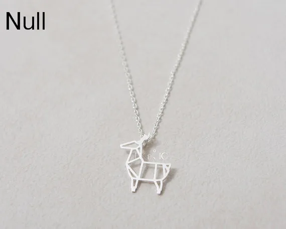 Null каждый день палочка для свадебной... Простой ожерелье оригами животных