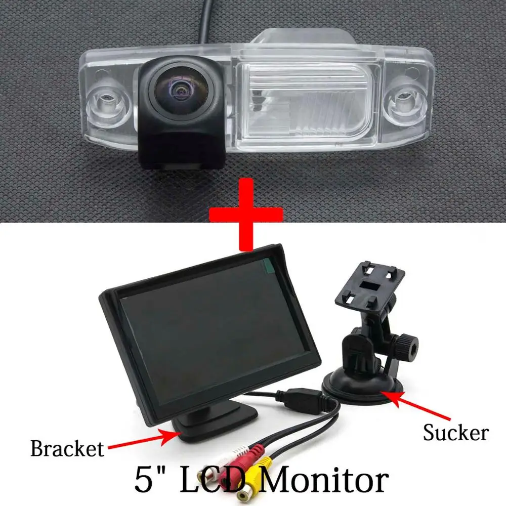 Camera 5 inch LCD Рыбий глаз MCCD Starlight Автомобильная камера заднего вида для hyundai Tucson Veracruz Terracan Accent Elantra Sonata Mistra " парковочный монитор - Название цвета: Camera 5 inch LCD