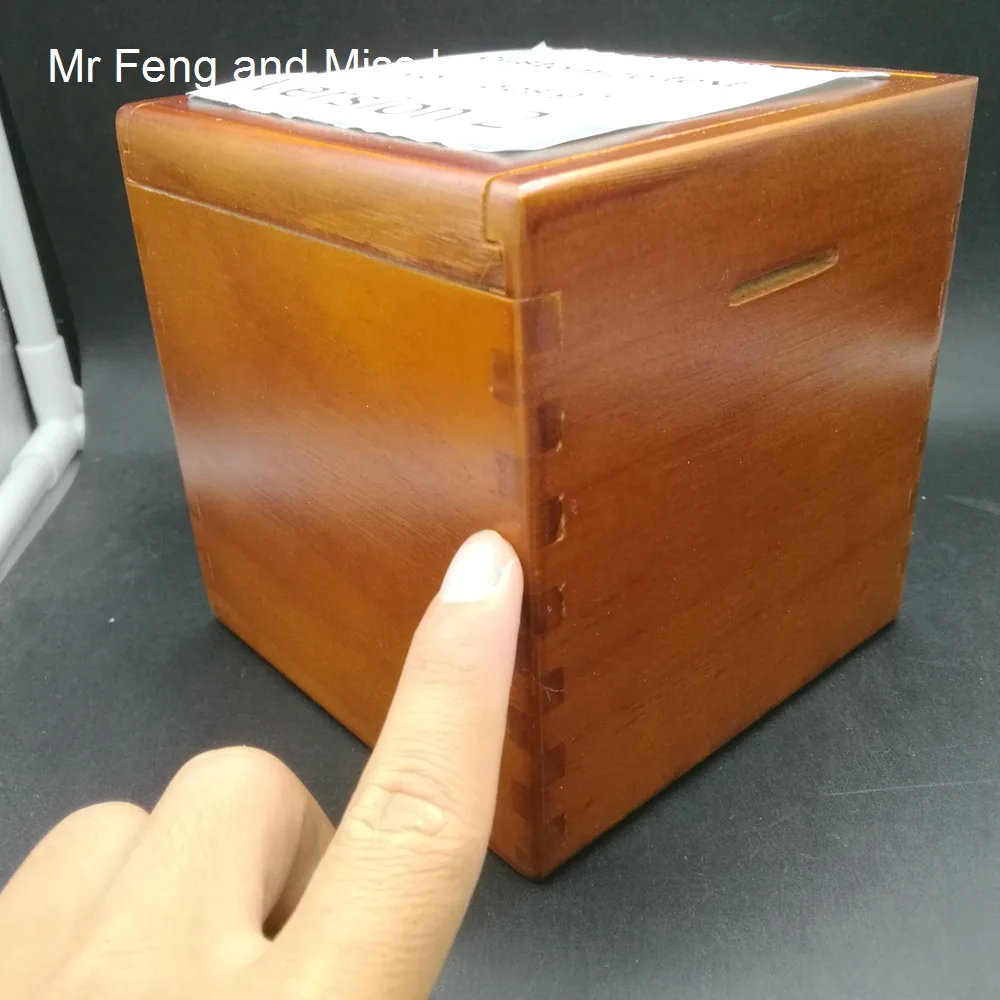 Настраиваемый текст ваш дизайн 13 см деревянная секретная коробка головоломка