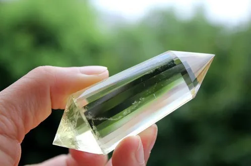 24 Стороны VOGEL Стиль цитрин кварца кристалл DT палочка ТОЧКА исцеления 75 г|quartz crystal