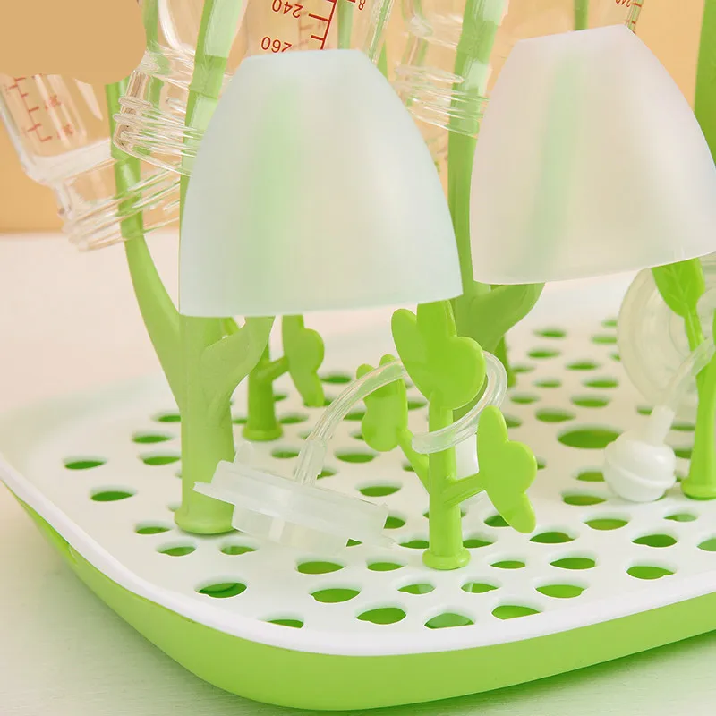 Newborn Baby Multifunction Bottle Drying Rack Kids Tree Shape Storage Nipple Pacifier Feeding Cup Kid Detachable Cleaning | Мать и