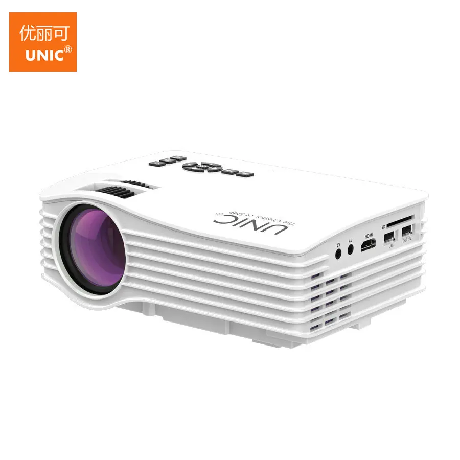 Оригинал UNIC UC36 Дешевые Мини-Проектор Смарт-Портативный СВЕТОДИОДНЫЙ Proyector