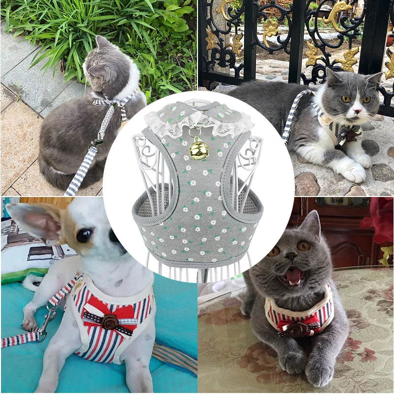 Сетка маленькая собака жгут нейлон дышащий щенок Кошка Собака Жгут жилет ремни