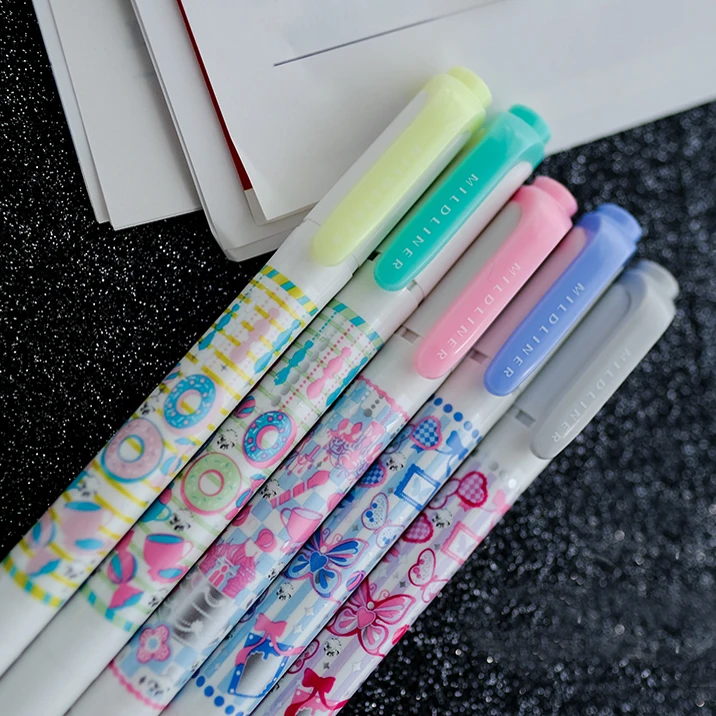 ZEBRA WKT7 текстовыделитель Mildliner бабочка вечерние Ограниченная серия флуоресцентная ручка двойная-1 шт