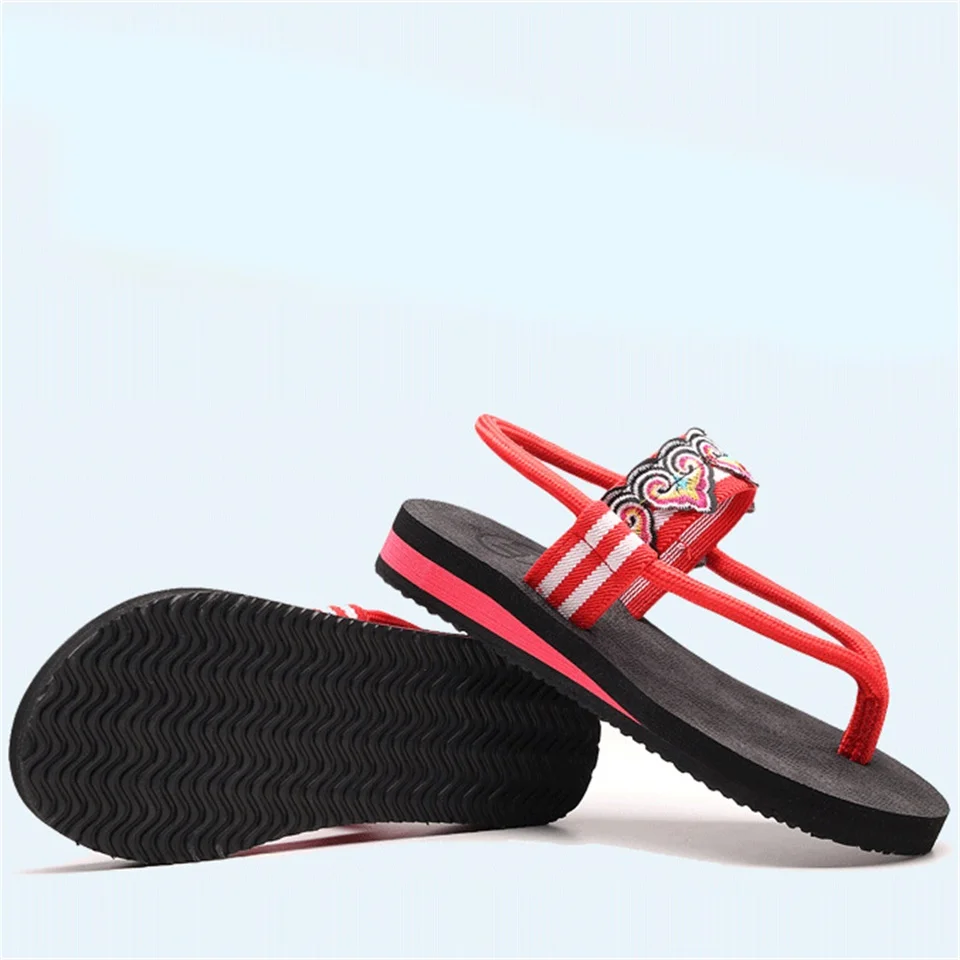 New flip-flops thick-soled sandals and slippers ladies summer fashion outside wearing flat-bottomed women's shoes | Обувь