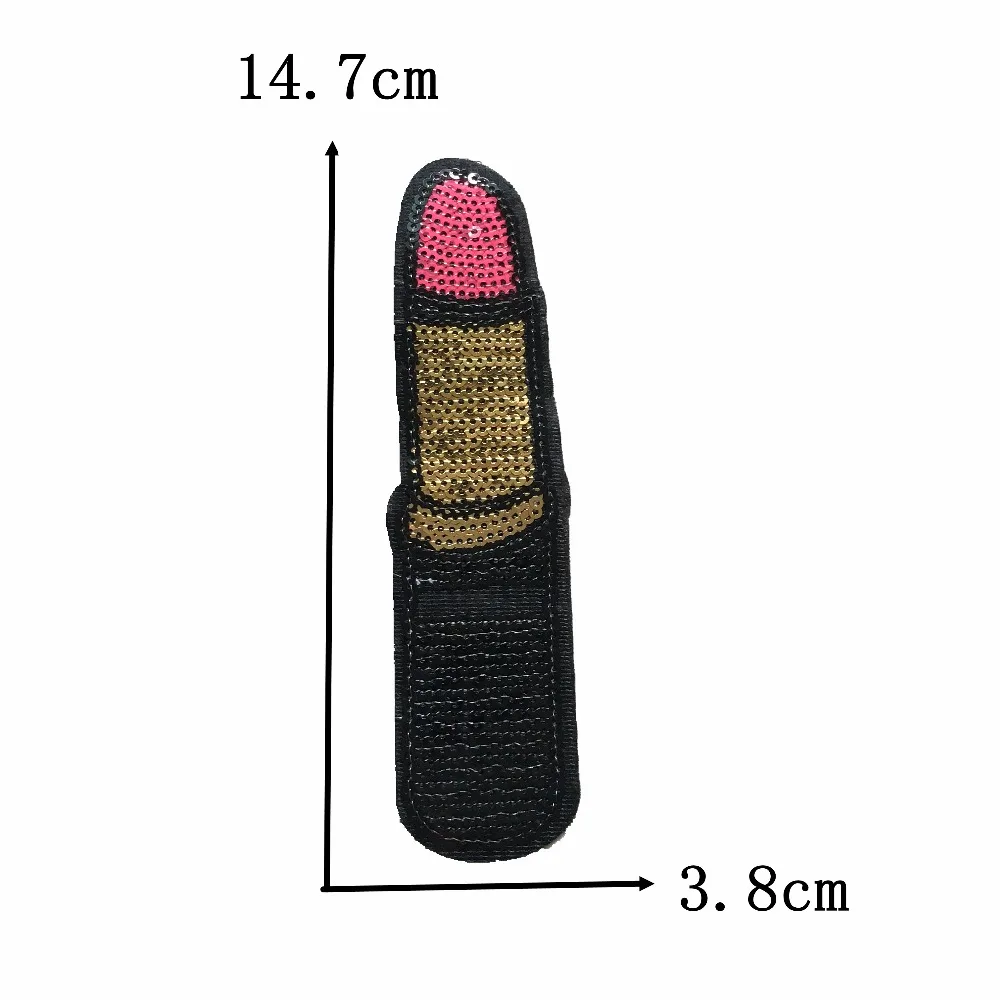 4 шт./компл. губная помада кисточка для нанесения теней век патч железа на нашивки