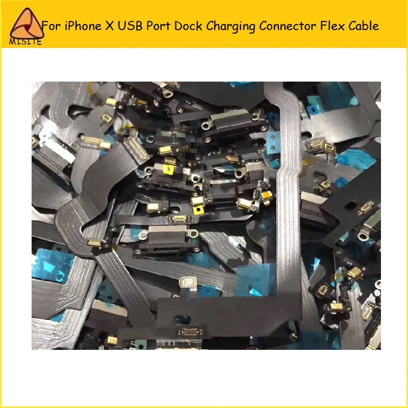 20 шт./лот зарядное устройство USB с гибким для iPhone X десять 10 зарядки порты и разъёмы USB док-станция разъем для наушников аудио разъем шлейф Ремонт Запчасти