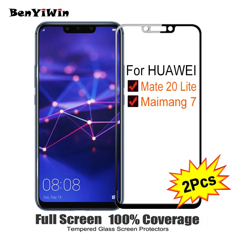 2 шт Полное покрытие экрана протектор Закаленное стекло для Huawei Mate 20 Lite 6 30 &quot9 H