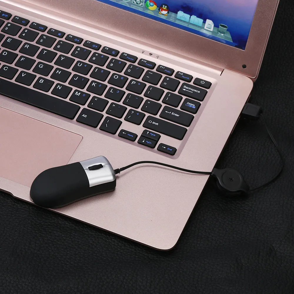 Портативная мини-игровая мышь выдвижное USB оптическое колесо прокрутки
