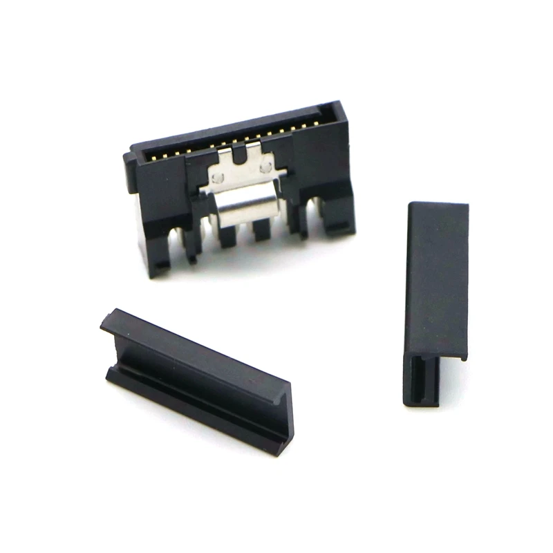 Черный разъем питания SATA 15Pin с металлическим замком и крышкой|Компьютерные