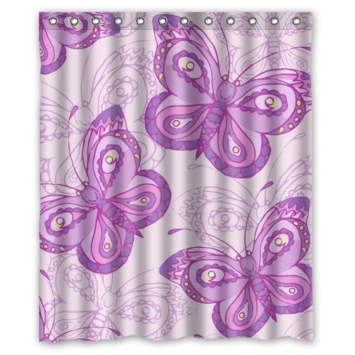 Хороший персонализированные красивая бабочка водонепроницаемые занавески для