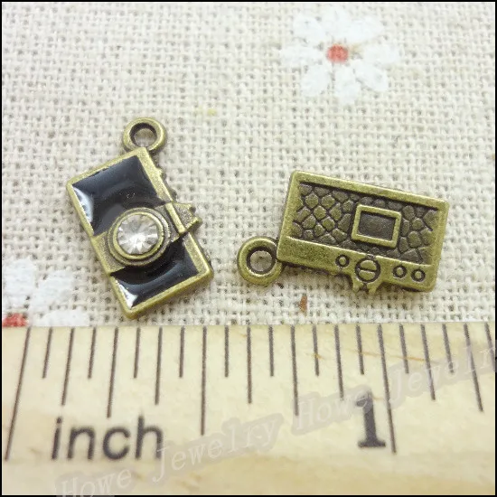 Оптовая продажа 60 шт винтажные Подвески кулон в виде камеры античная бронза