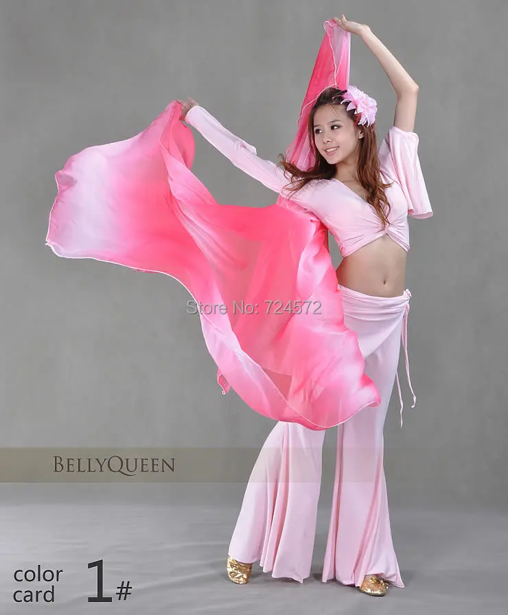 Танец живота вуаль шелковый шарф ручной пряжи | Тематическая одежда и униформа