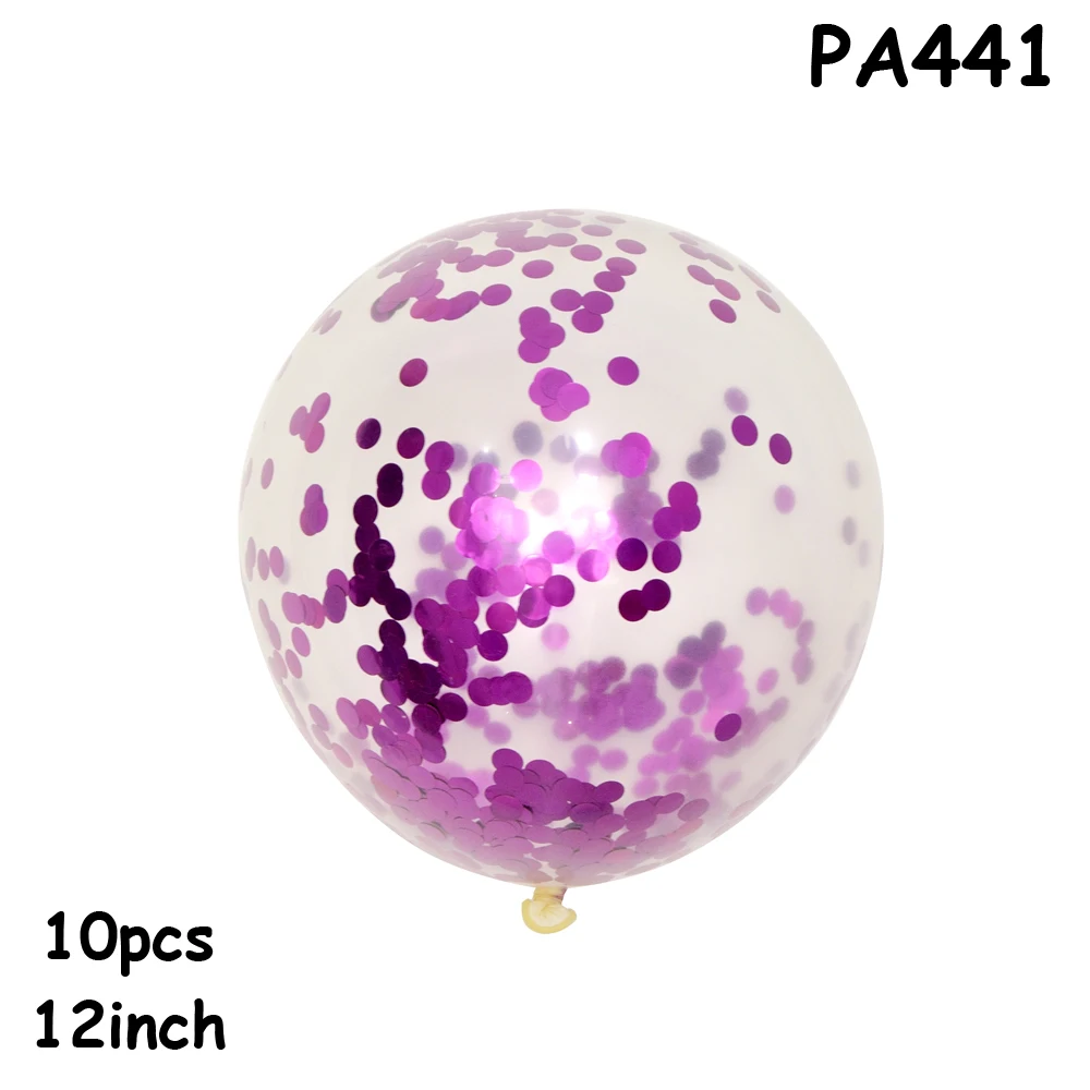 PA441 10 шт., воздушные шары с золотым сердцем для девочек, белые, розовые, свадебные конфетти для воздушного шара, шары для вечеринки в честь Дня Рождения - Цвет: PA441