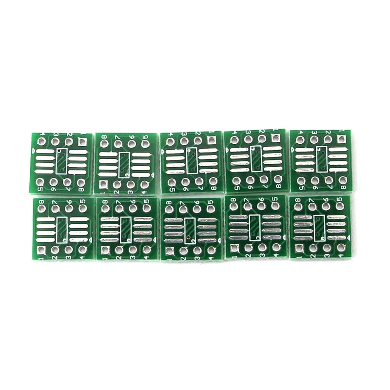 

10Pcs SOP8 SSOP8 TSSOP8 to DIP8 Adapter Converter PCB Board M5TB