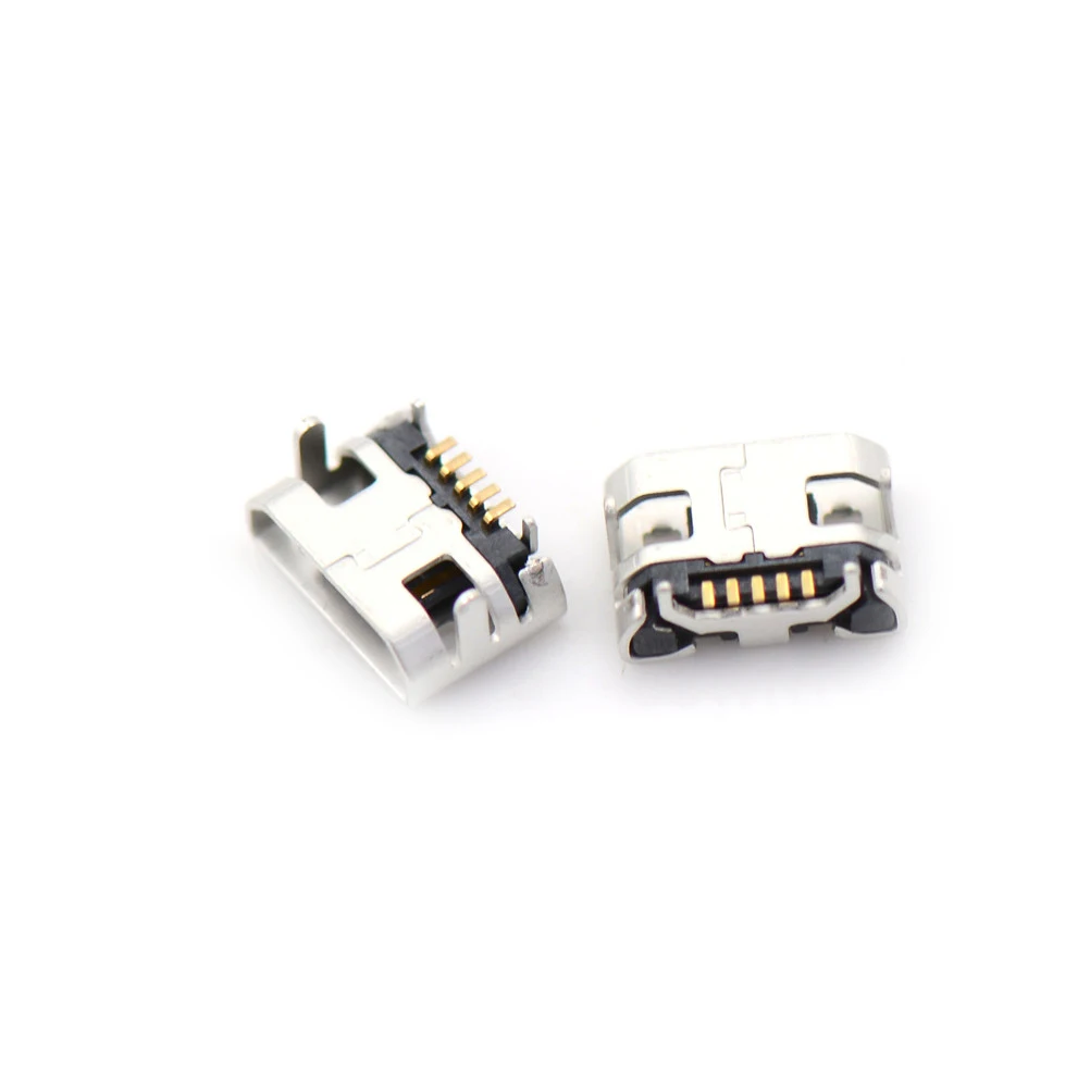 10 шт. 5-контактный разъем Micro USB Type B (гнездо) штепсельное гнездо SMT SMD 4-контактный