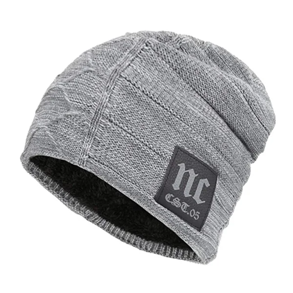 gray hat Xlamulu Skullies Beanies Зимние шапки для мужчин вязаная шапка для женщин Gorras мешковатая теплая мягкая Балаклава для шеи мужская Шапочка Шапочки - Color: gray hat