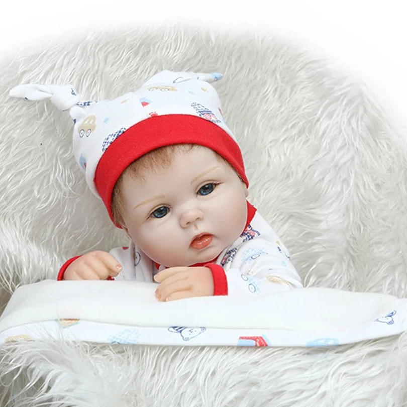 40 см Силиконовая Кукла Reborn Babies игрушки 16 дюймов куклы для новорожденных мягкие