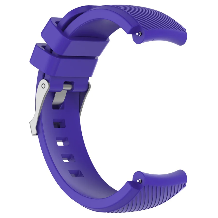 22 мм силиконовый ремешок для Xiaomi Huami Amazfit Pace Stratos 2 Band Watch Band Браслеты Для Huami Amazfit 2 - Цвет: purple