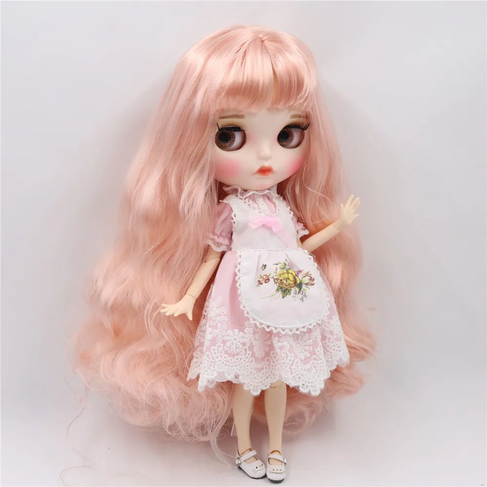 Ледяная кукла DBS Blyth 1/6 bjd игрушка белая кожа совместное тело золотой микс розовые