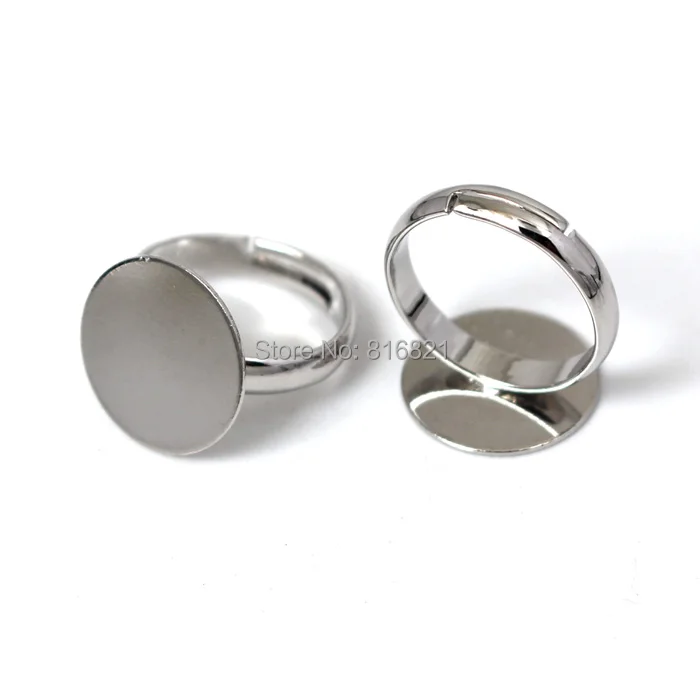 Пустая детская основа для колец Плоская Круглая клеевая подкладка настройки