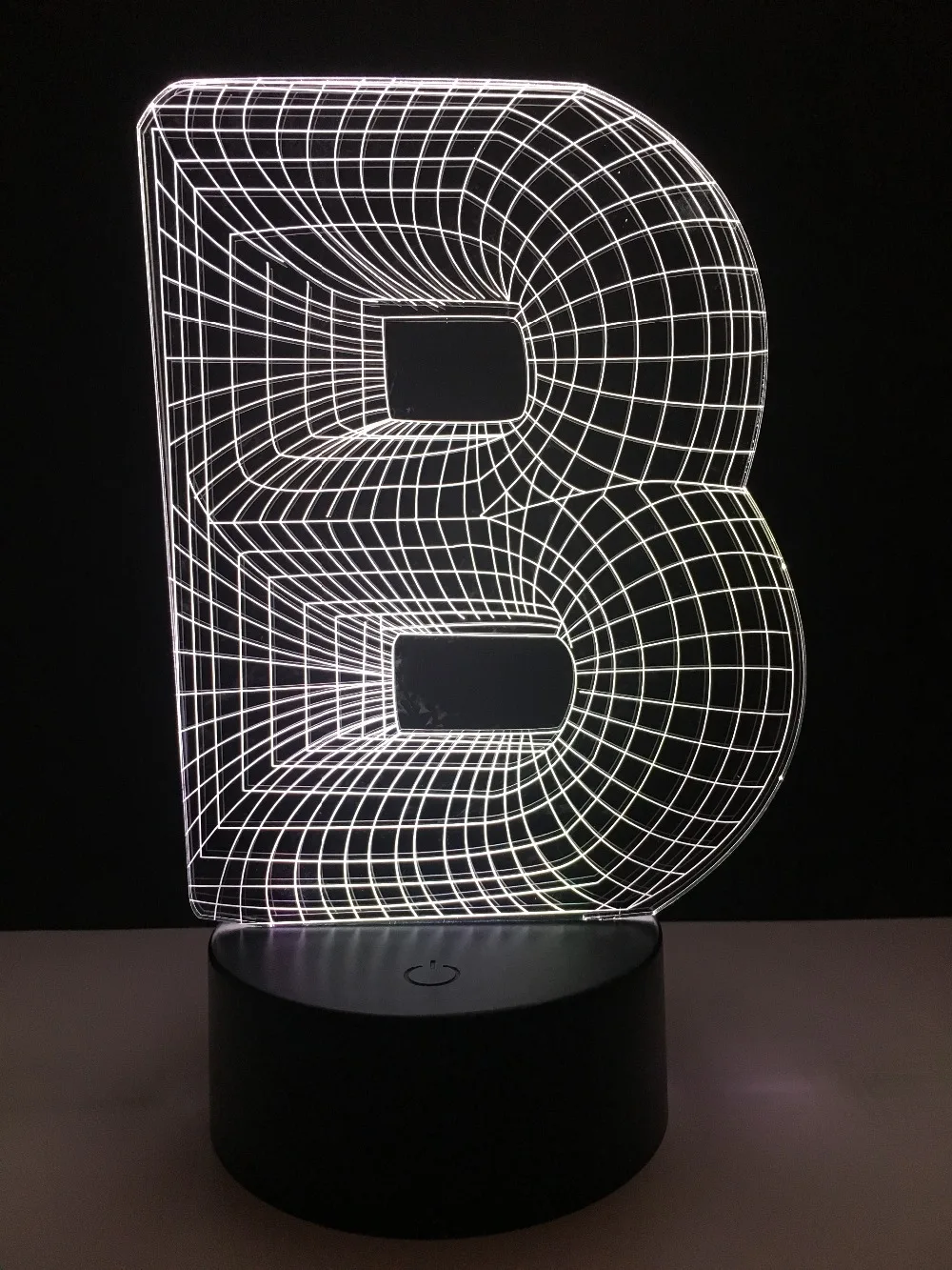 3D lampara letter B LED Lamp 7 color change Desk Table Bulb USB Touch Switch Remote Controller house decoration DIY name set | Лампы и