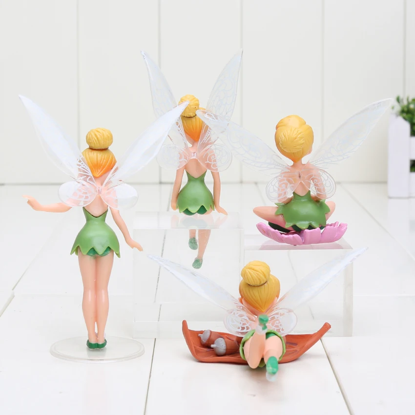 4 шт./компл. Tinkerbell сказочные экшн фигурки Tinker Bell Феи модели кукол игрушки|action figure|pvc