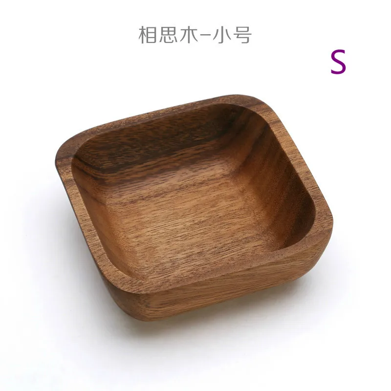 Японская деревянная чаша одноцветная безлесная краска домашняя фруктовая