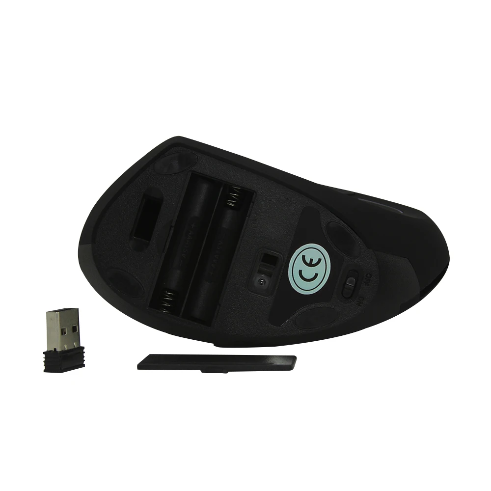 Беспроводной Мышь вправо/левшей USB приемник Эргономичный Оптическая с Pad для