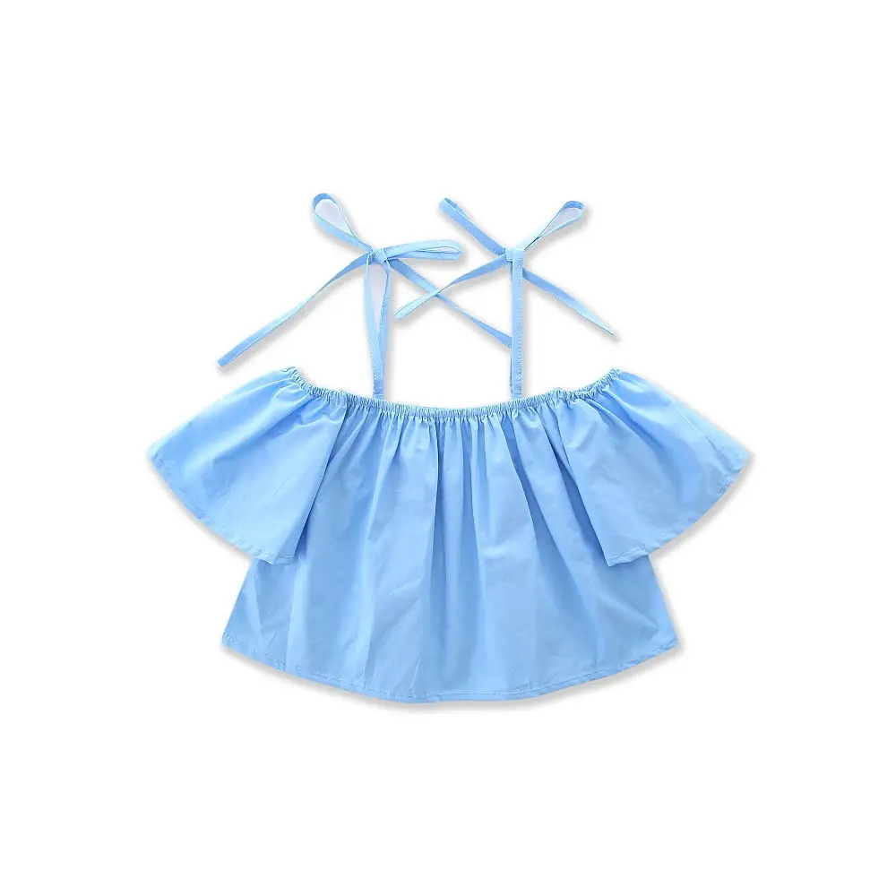 New Infant Kids Baby Girl Off Shoulder Denim Tops Floral Skirt+Dress Outfits Set Size 1-6T | Детская одежда и обувь