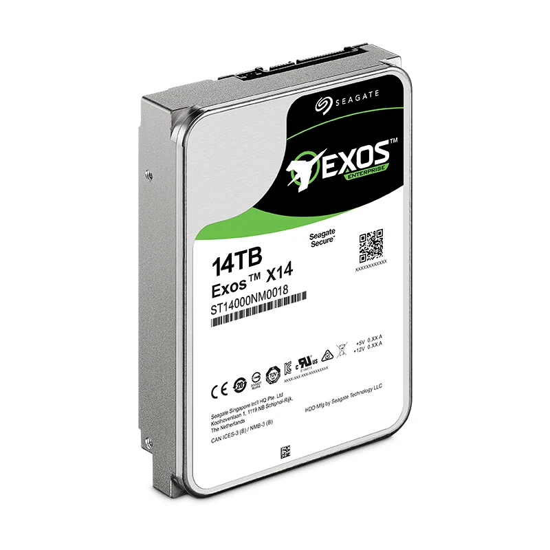 Seagate Exos 7E2 14 ТБ SATA 6 ГБ/сек. 128 МБ кэш 3 5 дюймовый корпоративный жесткий диск ST14000NM0018| |