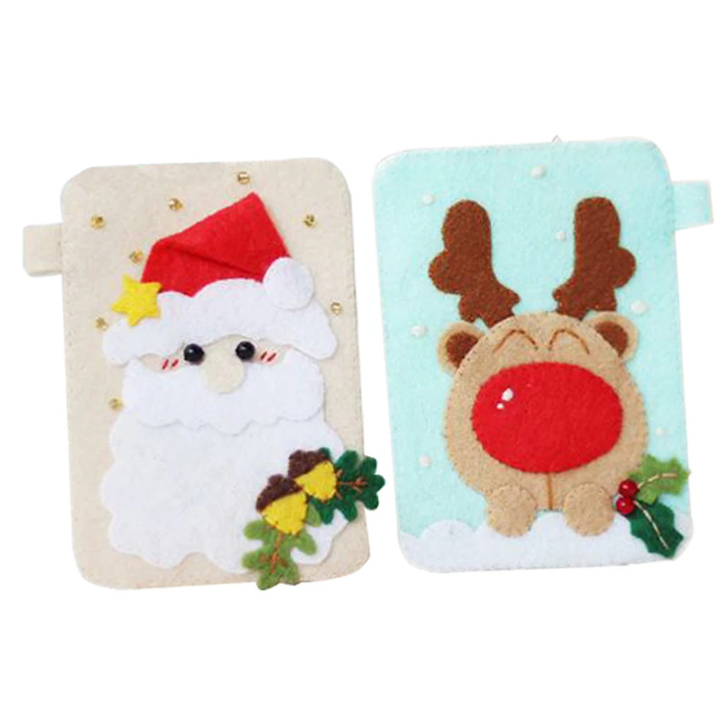 DIY рождественская карточная сумка швейный материал Babg для детей Дети Войлок ремесло набор рукоделие