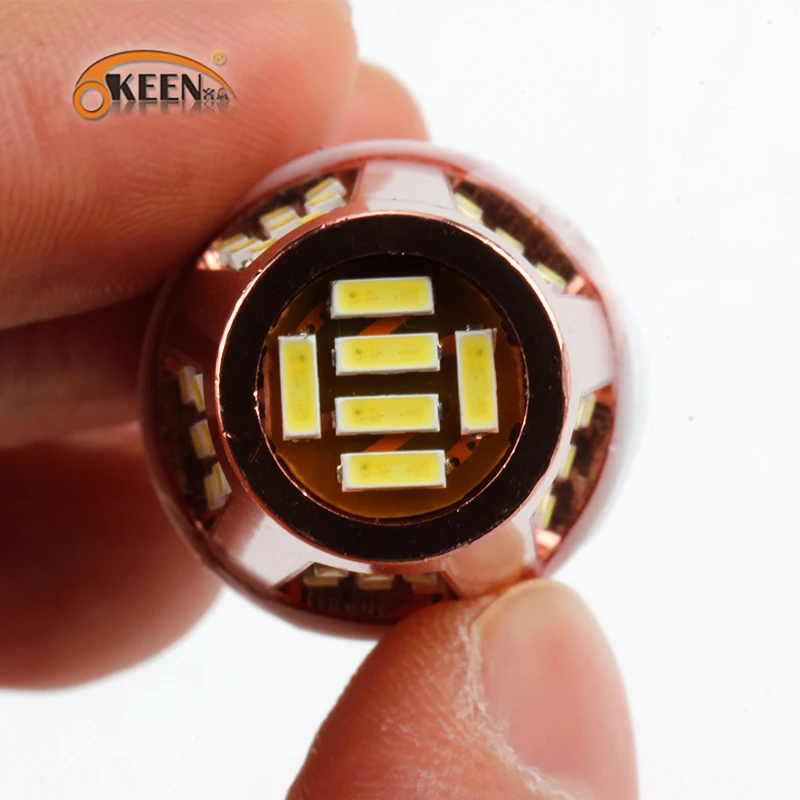 OKEEN High Power 12V 3014 Led 51SMD T20 7440 7443 LED Bulbs Canbus White Color Auto Reverse Light Signal For All Cars | Автомобили и