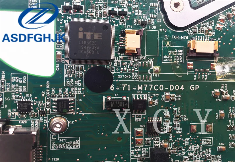 Материнская плата для ноутбука 6 71 M77C0 D04 GP Clevo W760CH материнская DDR3