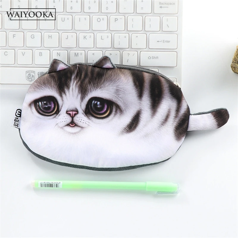 Новый милый котенок косметичка дорожный кейс для косметики Для женщин