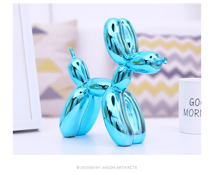 Jeff Koons Смола воздушный шар собака минимализм ремесла свадебный Декор Настольный орнамент абстрактное рукоделие смола скульптура декор для дома