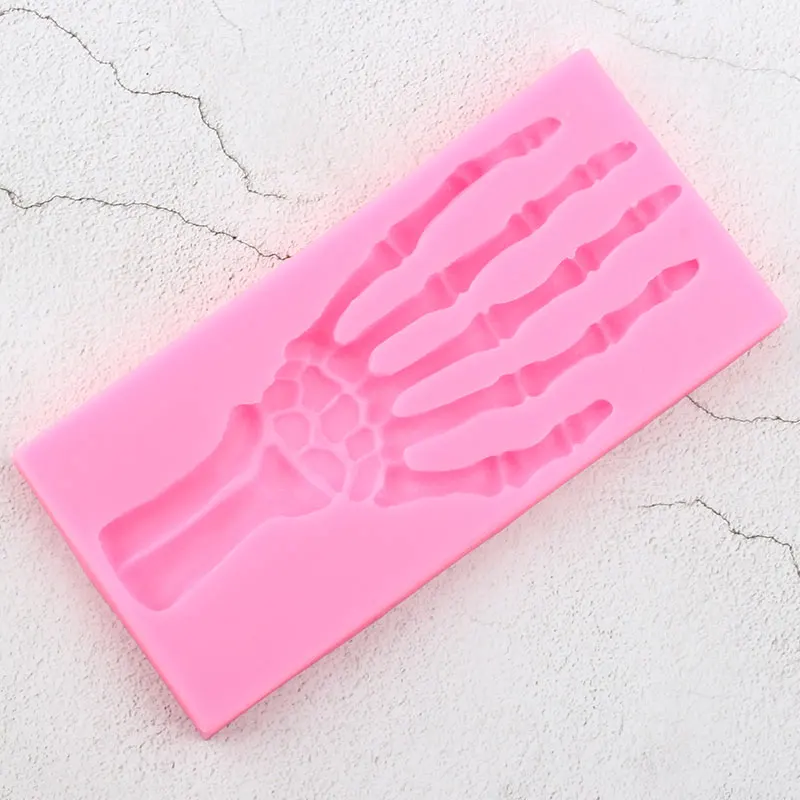 3D ручной Скелет на Хэллоуин силиконовые формы для рукоделия искусственная