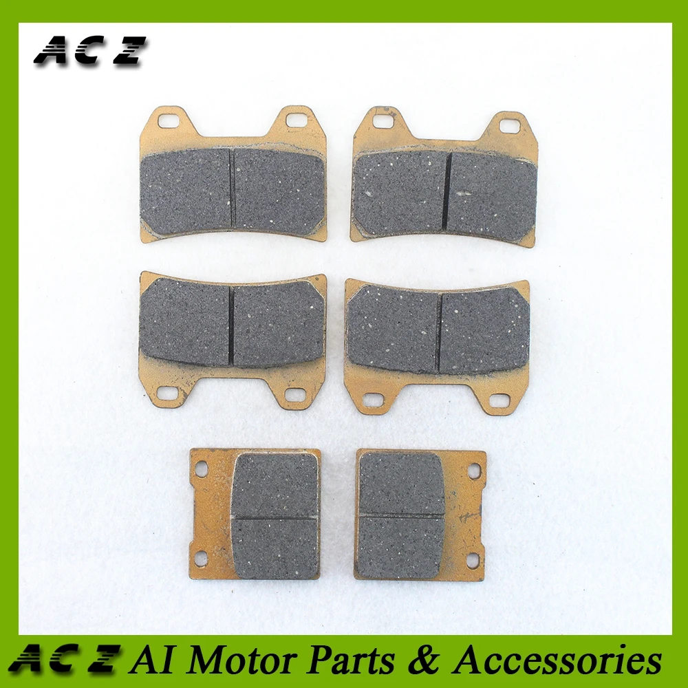 

ACZ Motorcycle Replacement Brake Parts Front+Rear Brake Pads Set Disc Carbon Brake Pad For Suzuki GSX400 GSX1200 FSW/FSX Inazuma